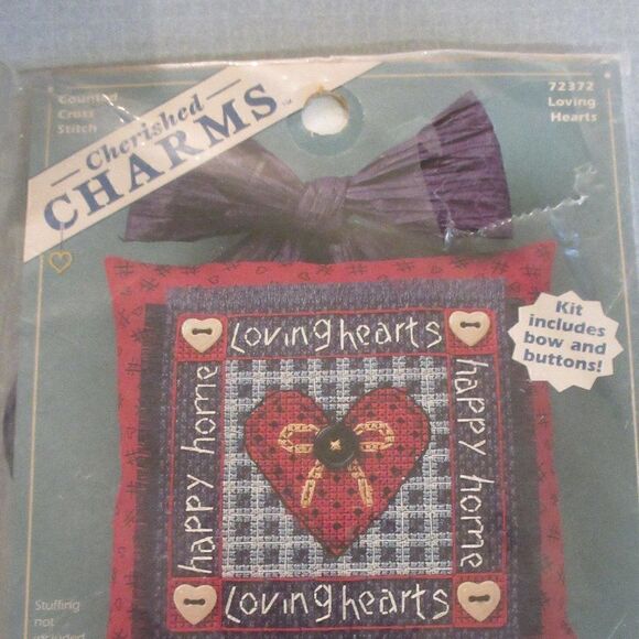 Dimensions Cherished Charms Counted Cross stitch kit #72372 Loving Hearts new - Picture 3 of 3